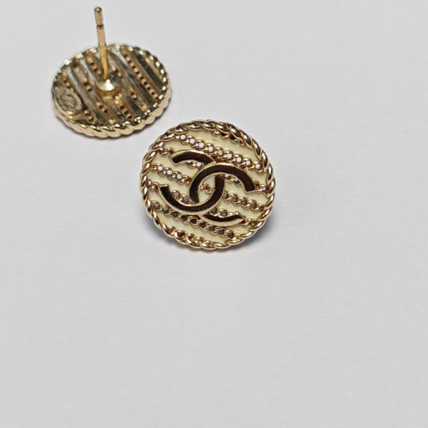 Metal Gold Stud Earrings