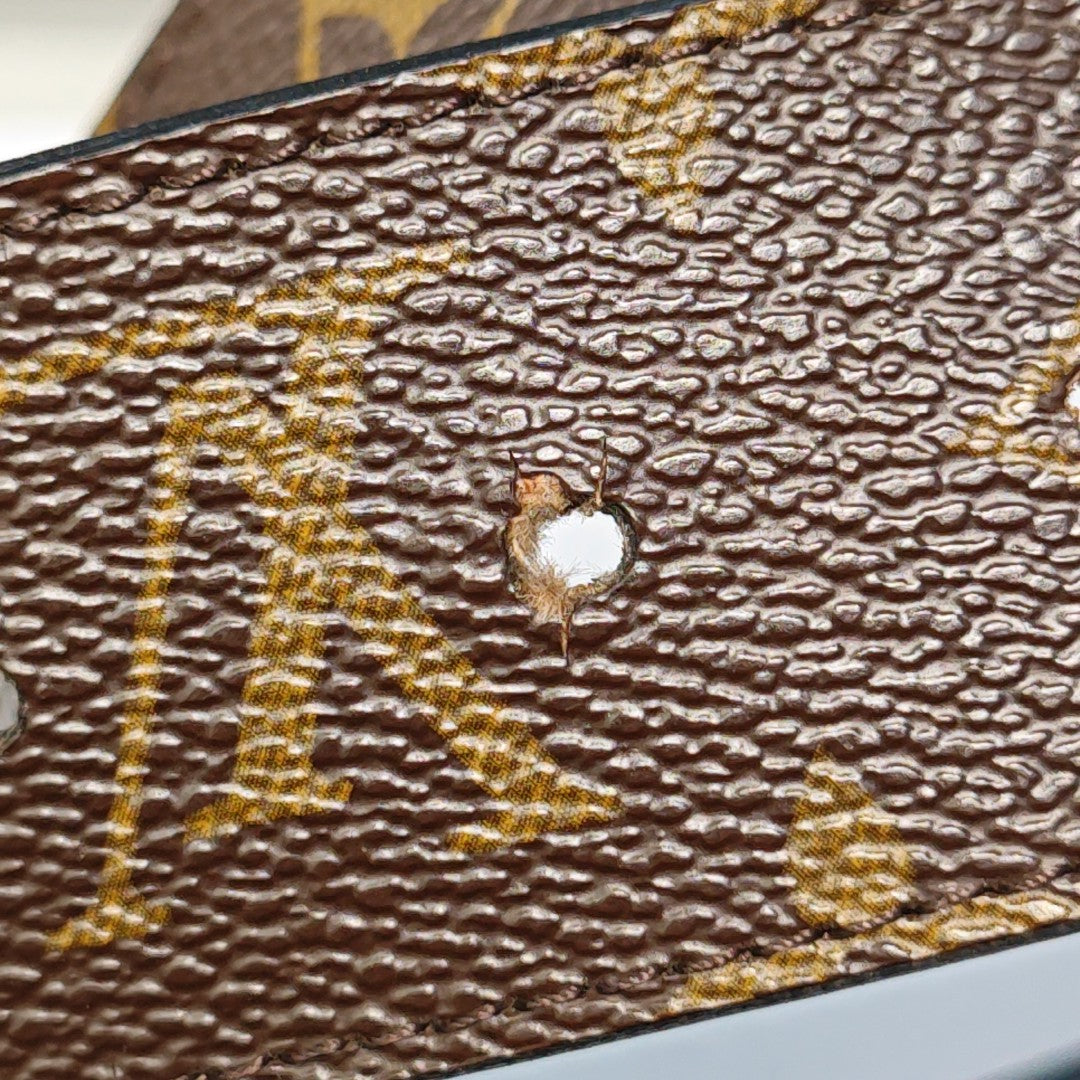 Coated Canvas Belt Brown