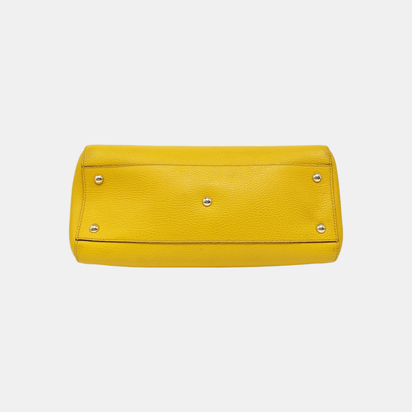 Calfskin Tote Bag Yellow