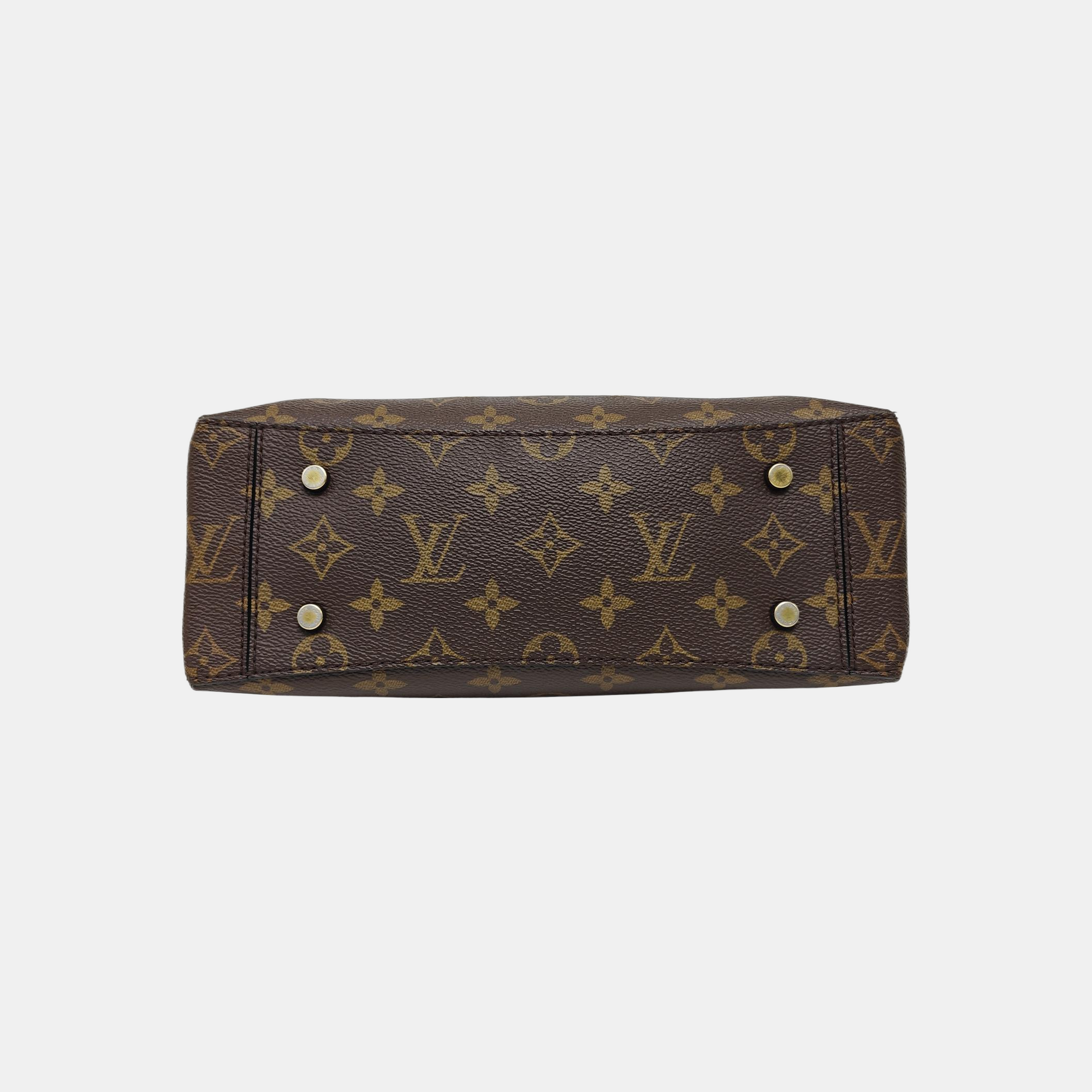 ONE HANDLE Monogram Coated Canvas Brown