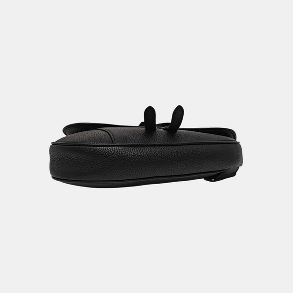Saddle Medium Calfskin Black