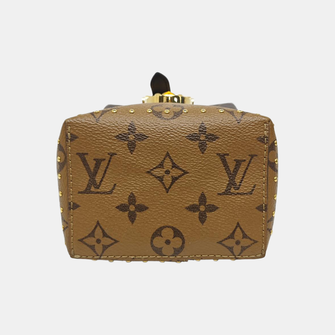 Monogram Coated Canvas Shoulder Bag Brown