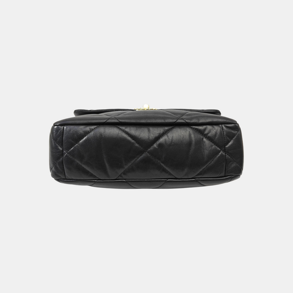 CHANEL 19 Medium Quilted Lambskin Black