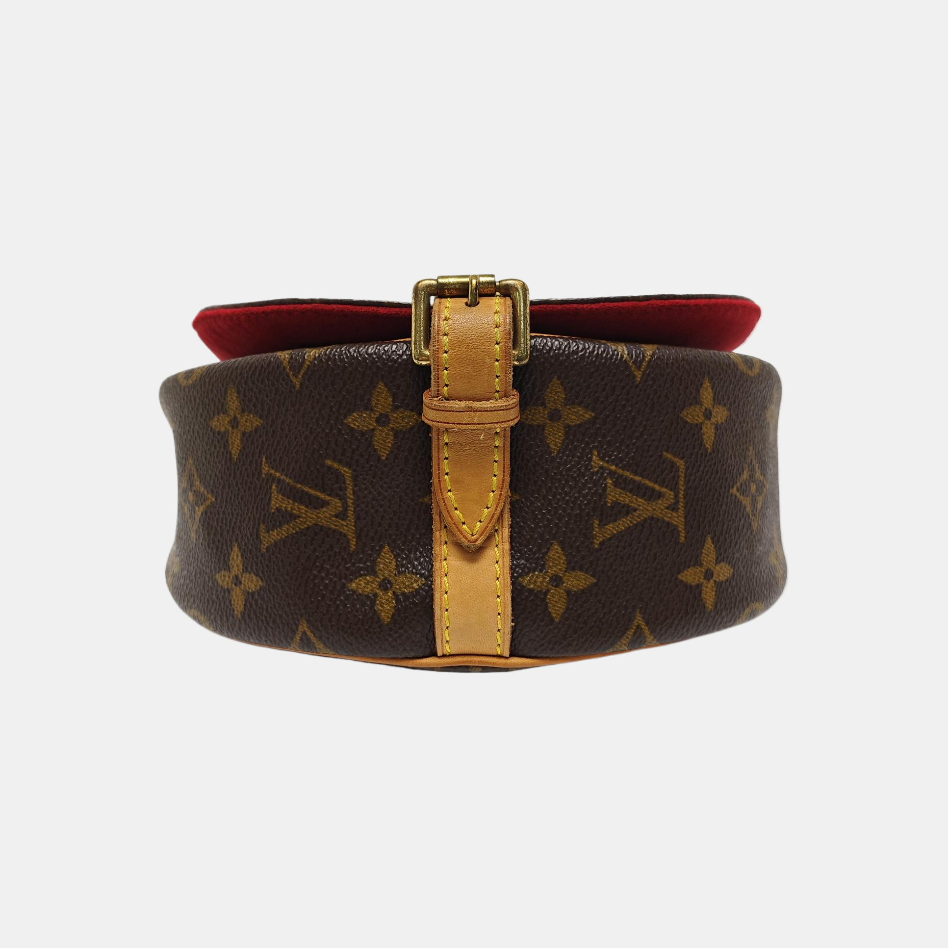 TAMBOURINE Monogram Coated Canvas Brown