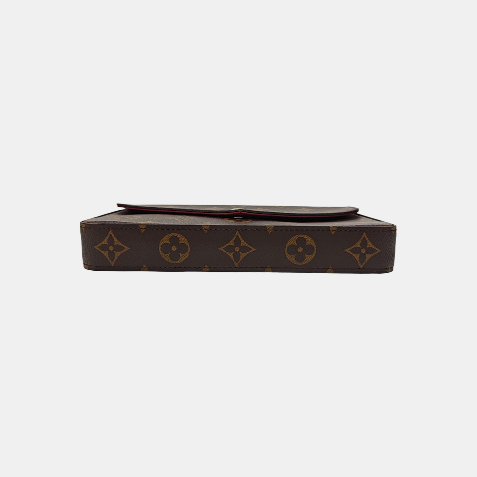 FÉLICIE Monogram Coated Canvas Brown