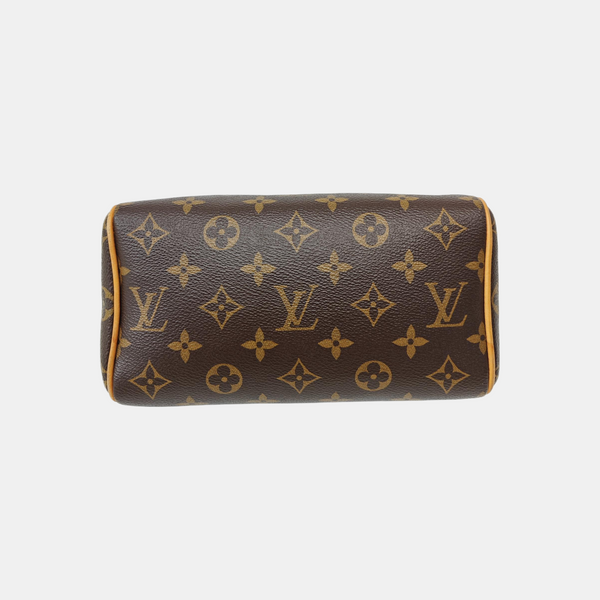 SPEEDY 20 Monogram Coated Canvas Brown