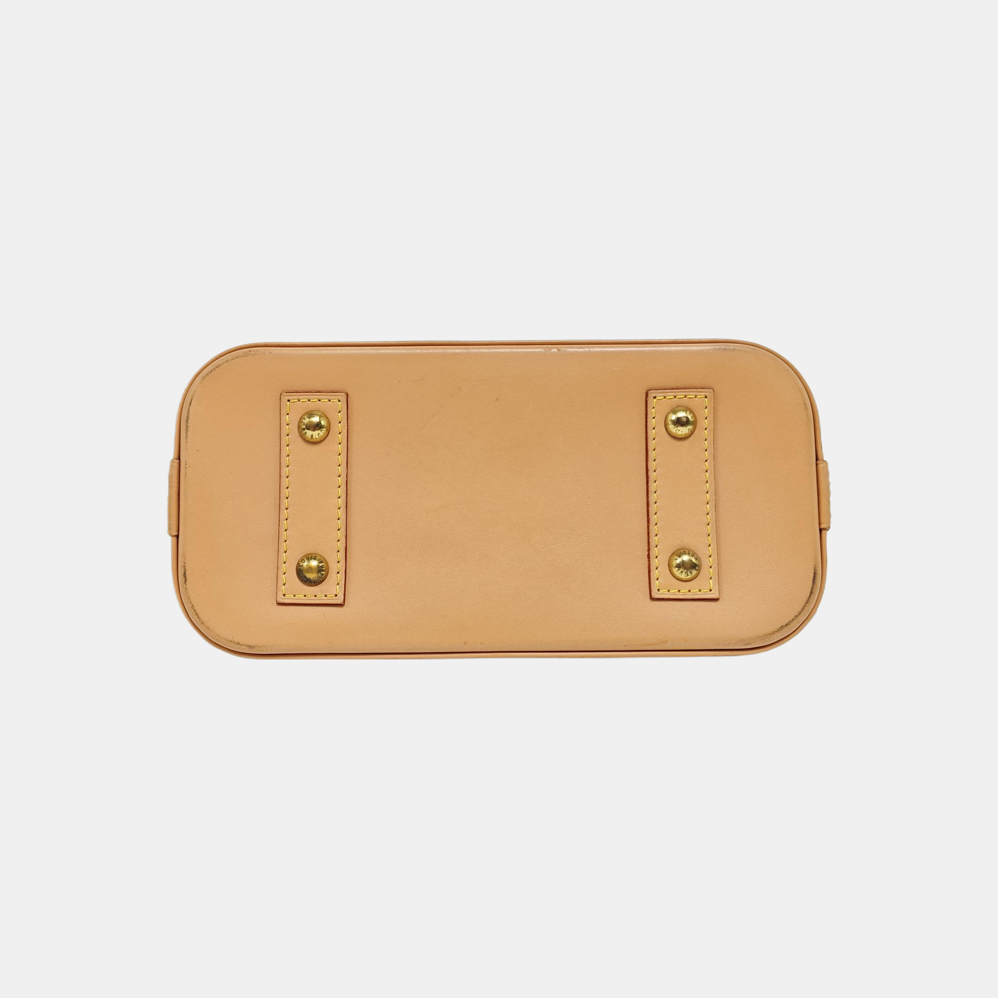 ALMA BB Monogram Coated Canvas Brown