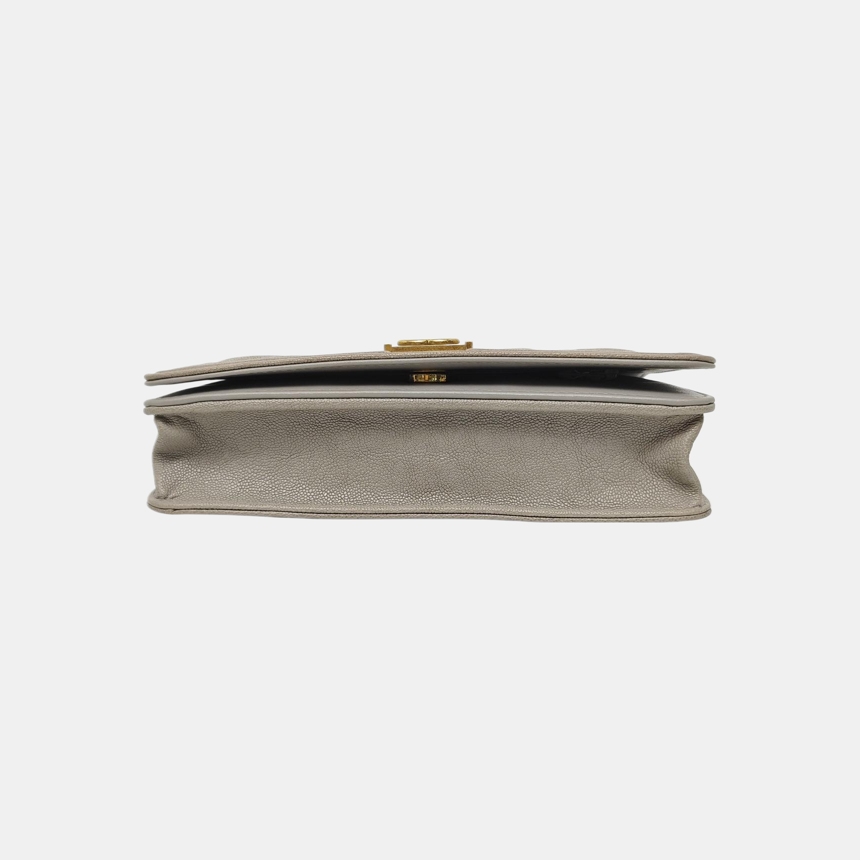 Authenticated pre-owned  BOY CHANEL WOC Quilted Grained Calfskin Grey - Shoulder Bag at Looply
