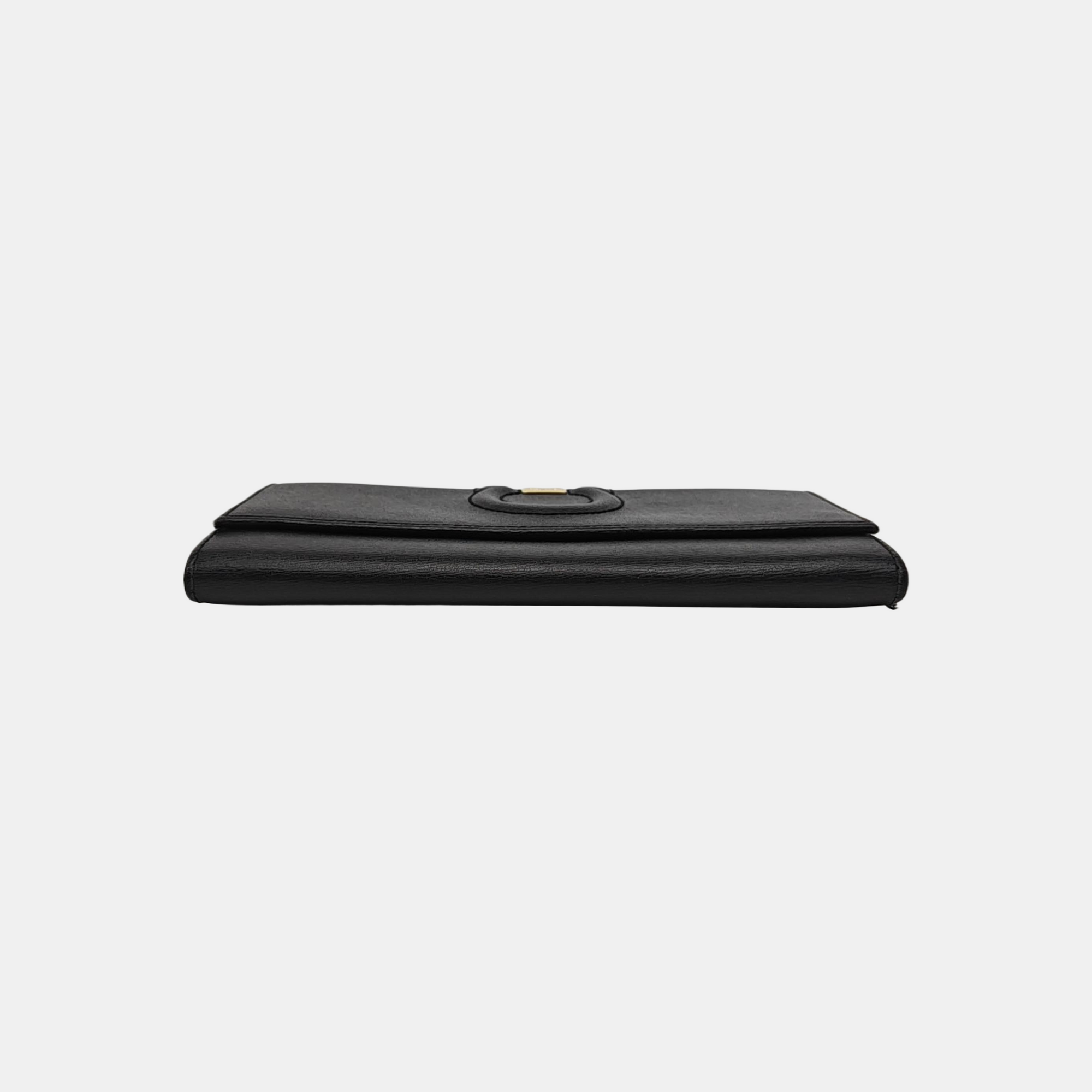 City Calfskin Black Wallet