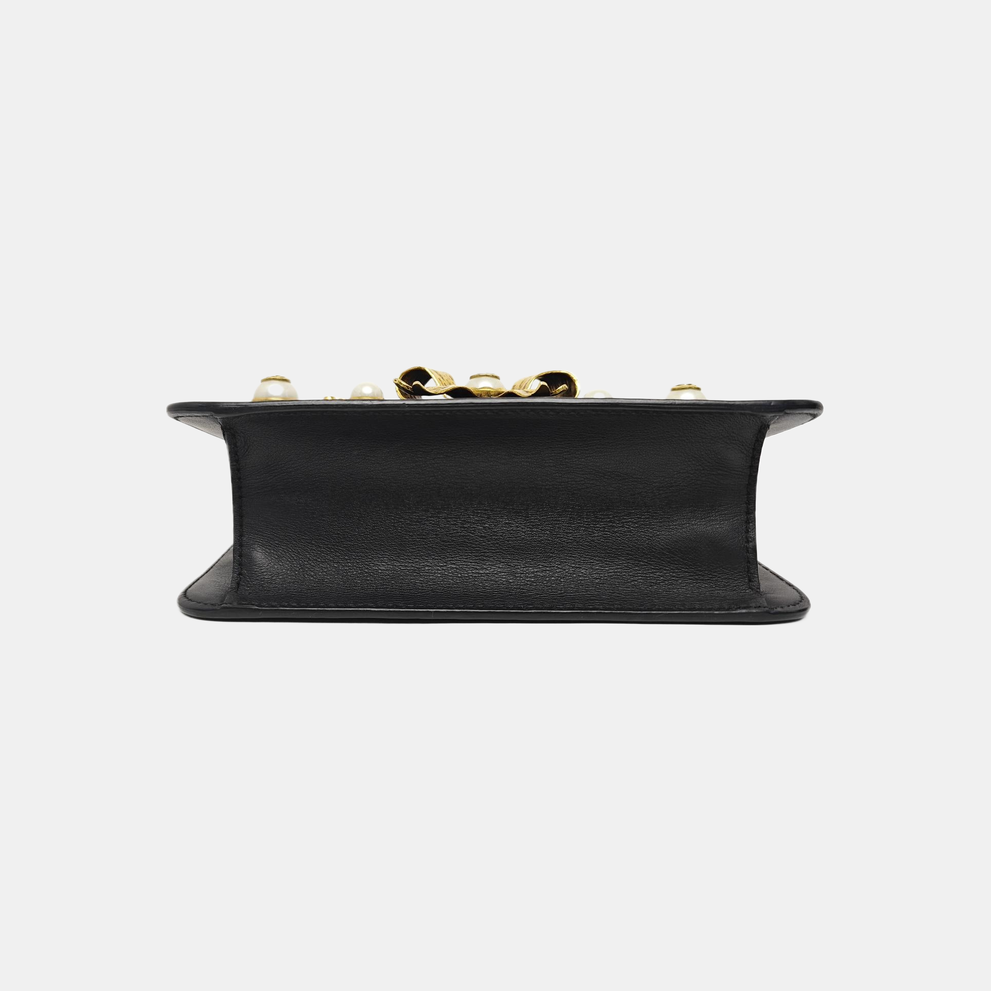 Calfskin Shoulder Bag Black