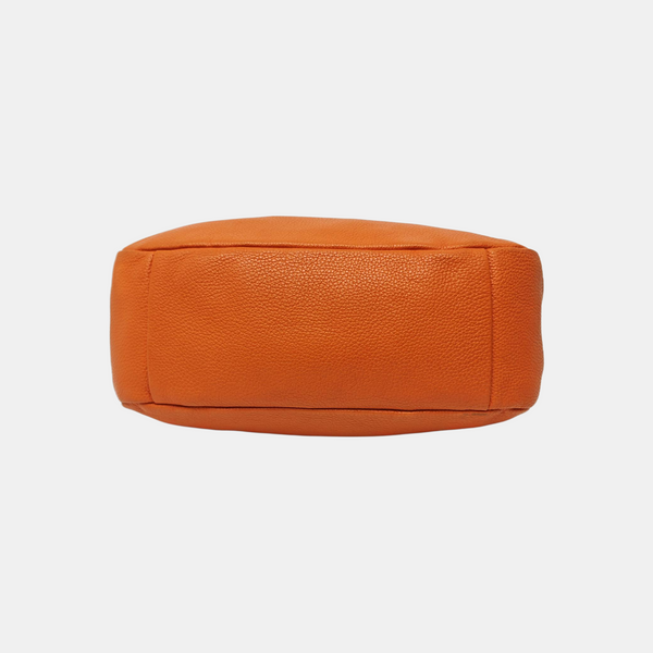 Calfskin Top Handle Bag Orange