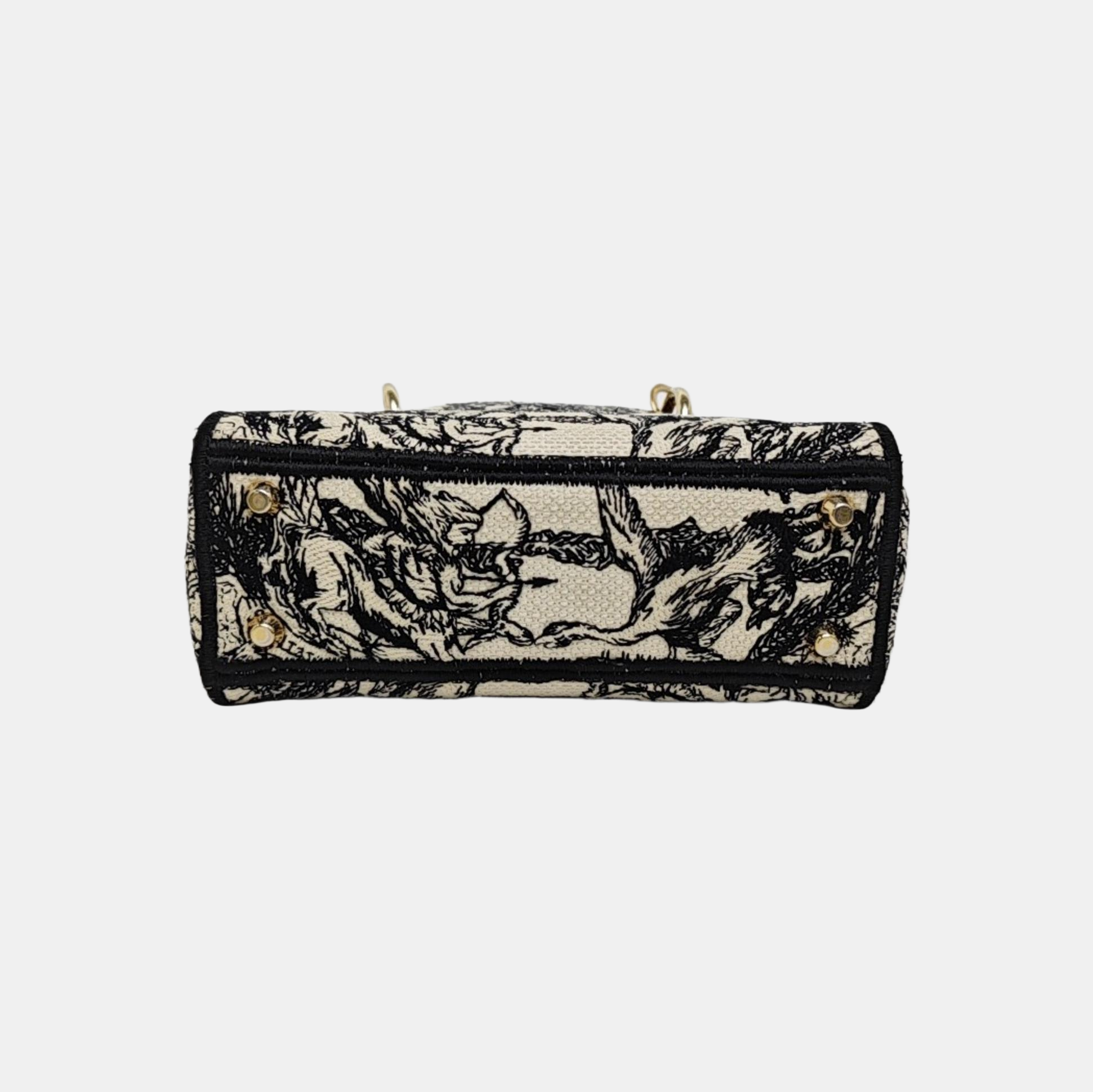 Lady Dior Mini Lona Multicolor