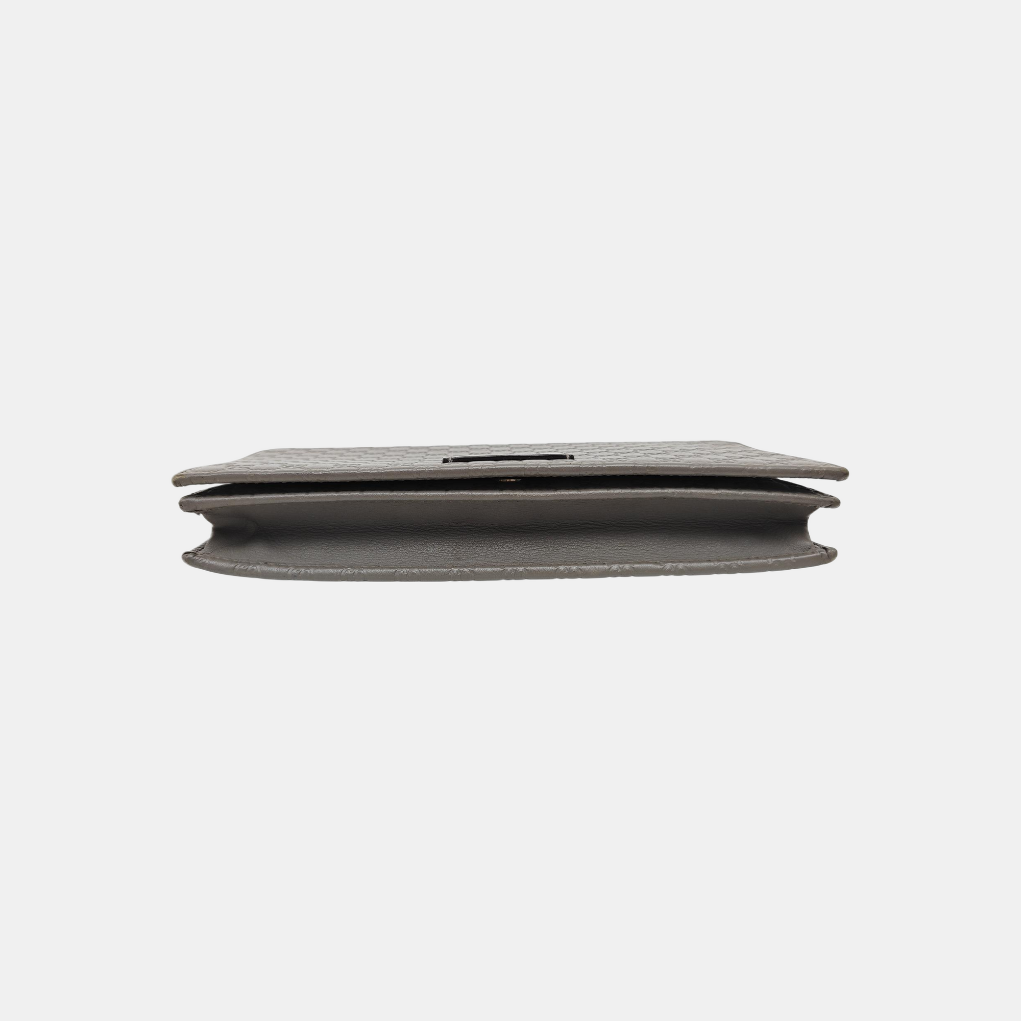 Microguccissima Monogram Calfskin Gray