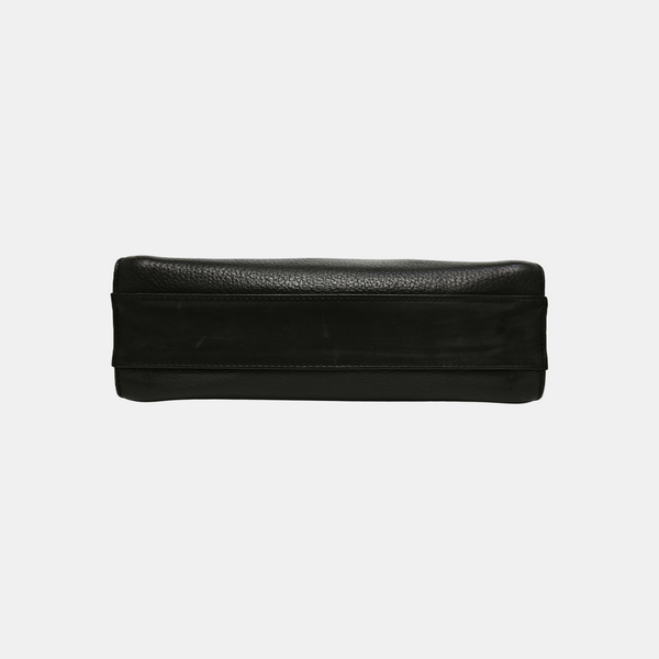 Calfskin Top Handle Bag Black