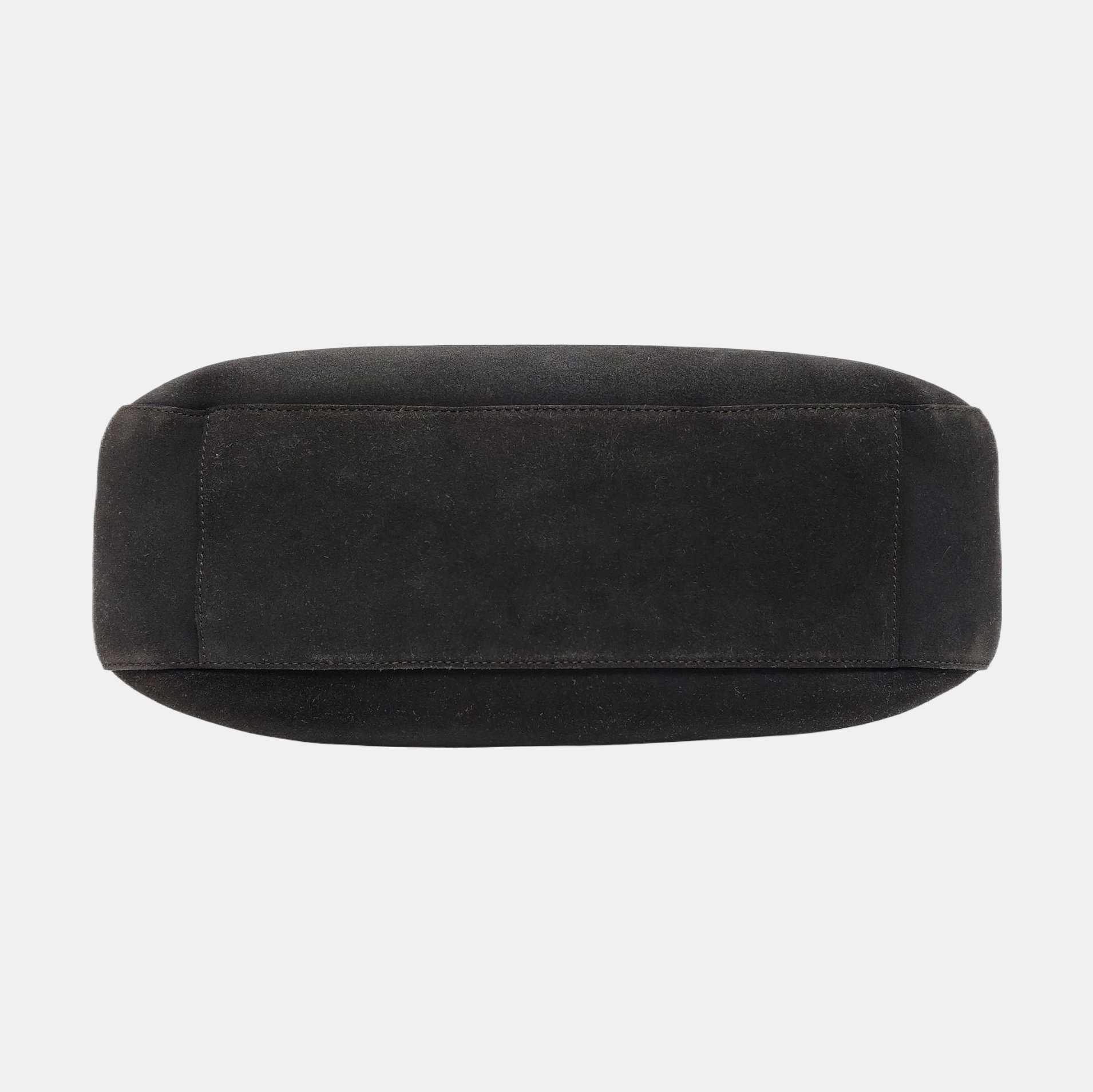 Suede Top Handle Bag Gray
