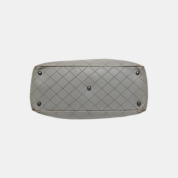 CC POCKET Quilted Calfskin Gray