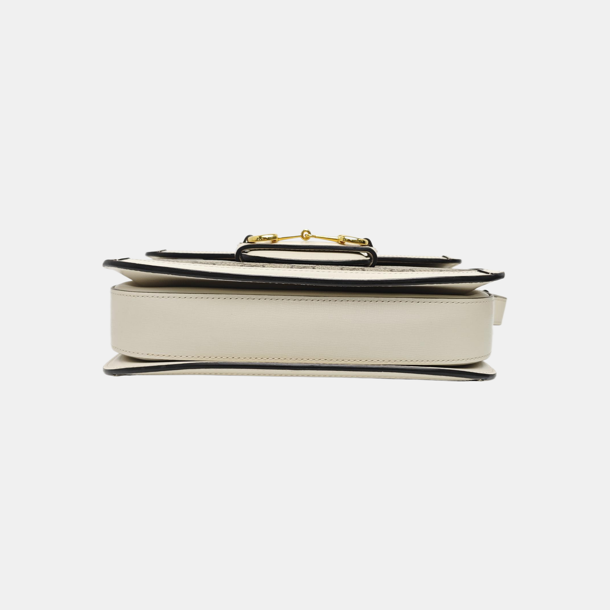 Horsebit 1955 Small Monogram Coated Canvas Beige