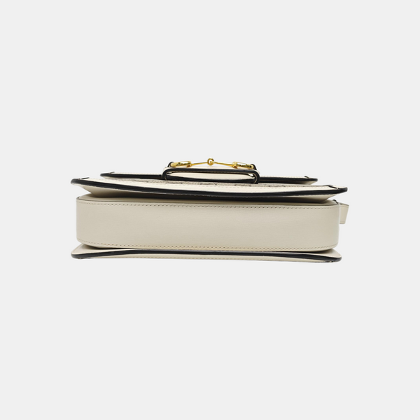 Horsebit 1955 Small Monogram Coated Canvas Beige