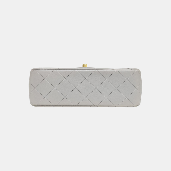 Quilted Lambskin Gray