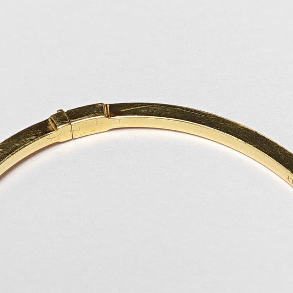Tiffany T 18k Gold Bangle
