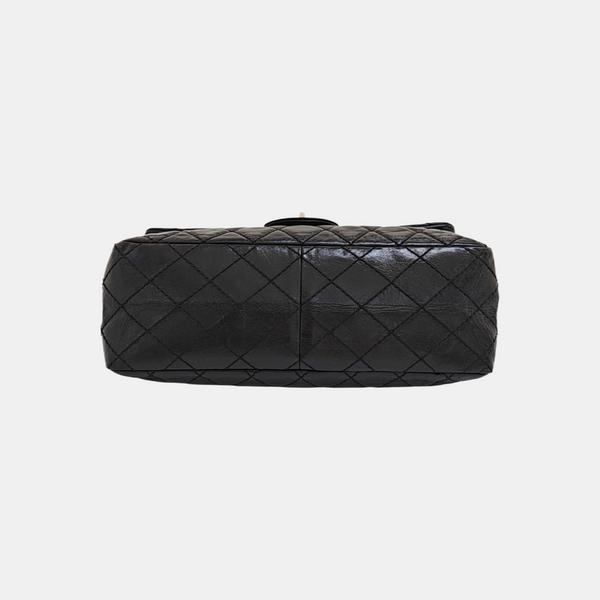 2.55 Maxi Quilted Calfskin Black