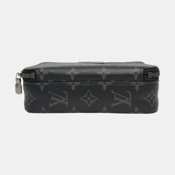 ALPHA Monogram Coated Canvas Black