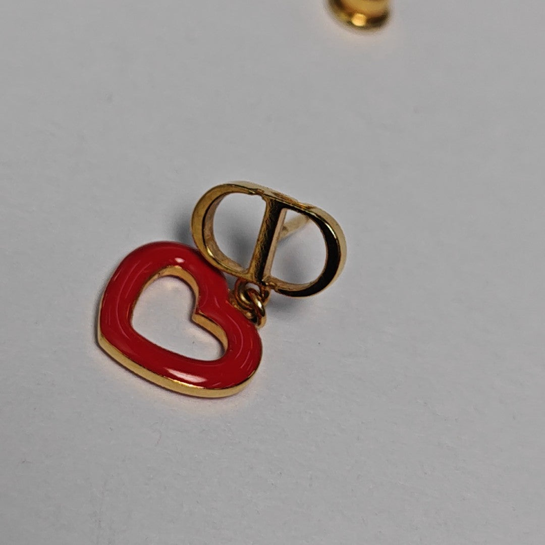 Petit CD Metal Gold Earrings