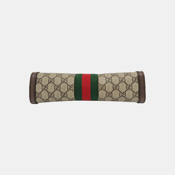 Ophidia Small Monogram Coated Canvas Beige