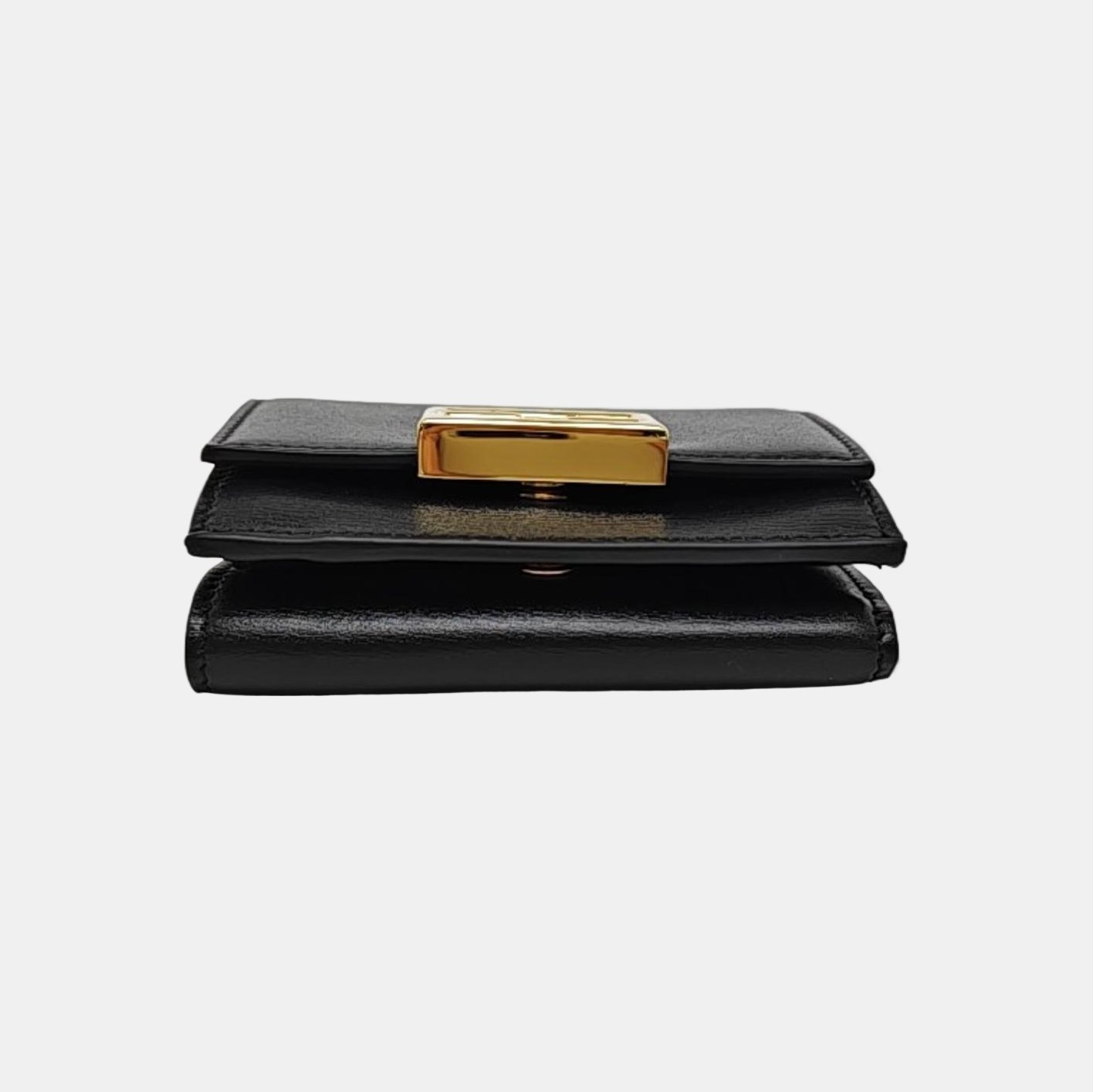 Trifold Calfskin Black Wallet – Looply
