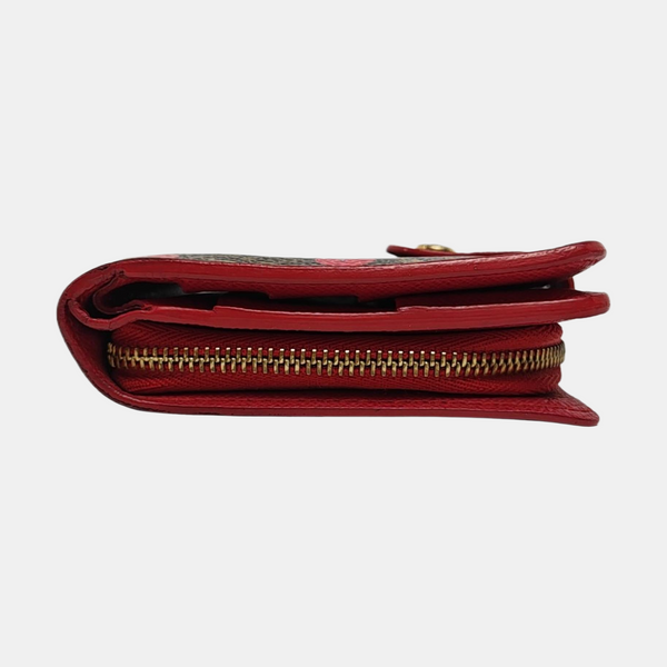 Monogram Coated Canvas Wallet Brown