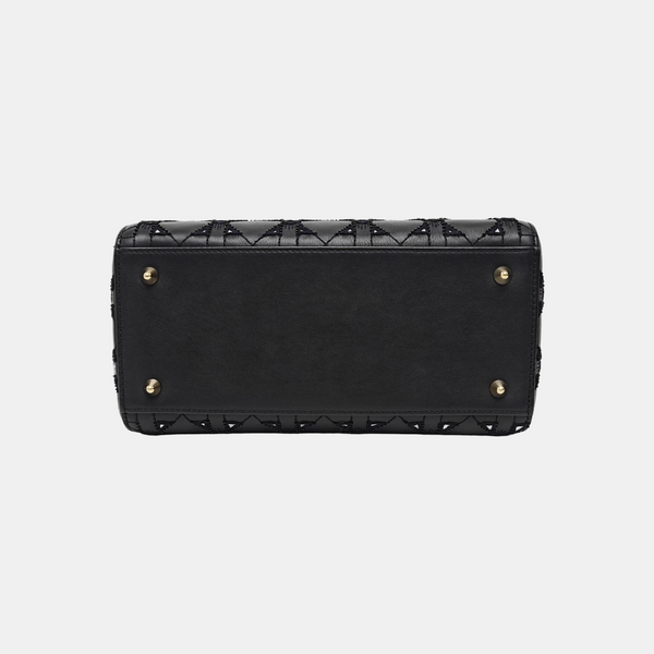 Lady Dior Medium Cannage Lambskin Black