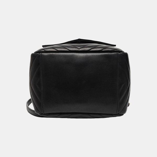 JOE Chevron Lambskin Black