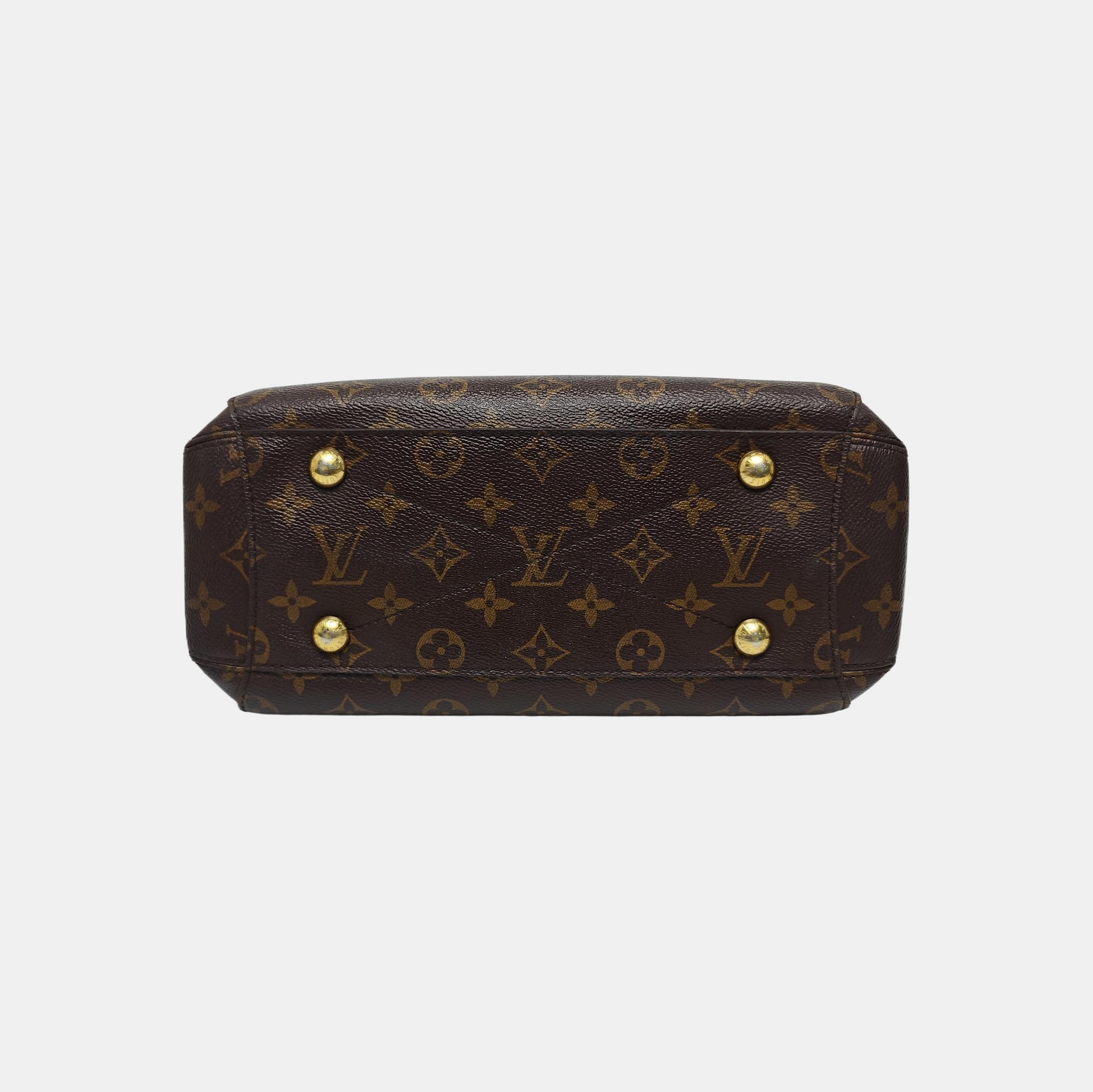 MONTAIGNE BB Monogram Coated Canvas Brown