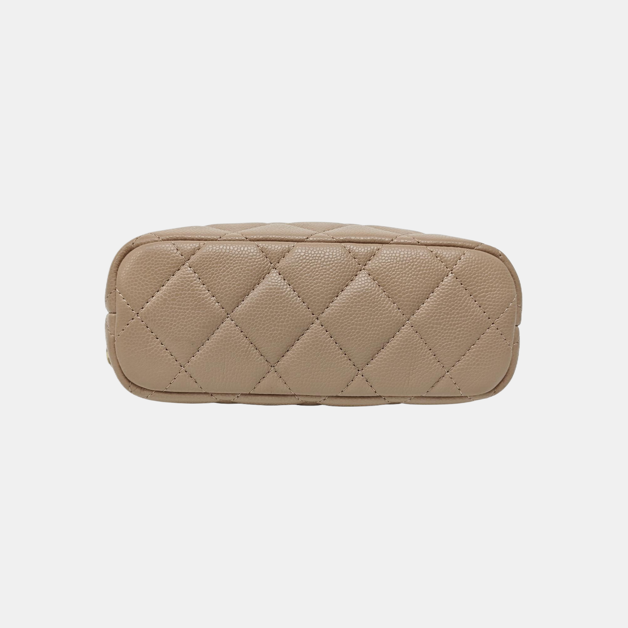 HOBO Quilted Grained Calfskin Beige