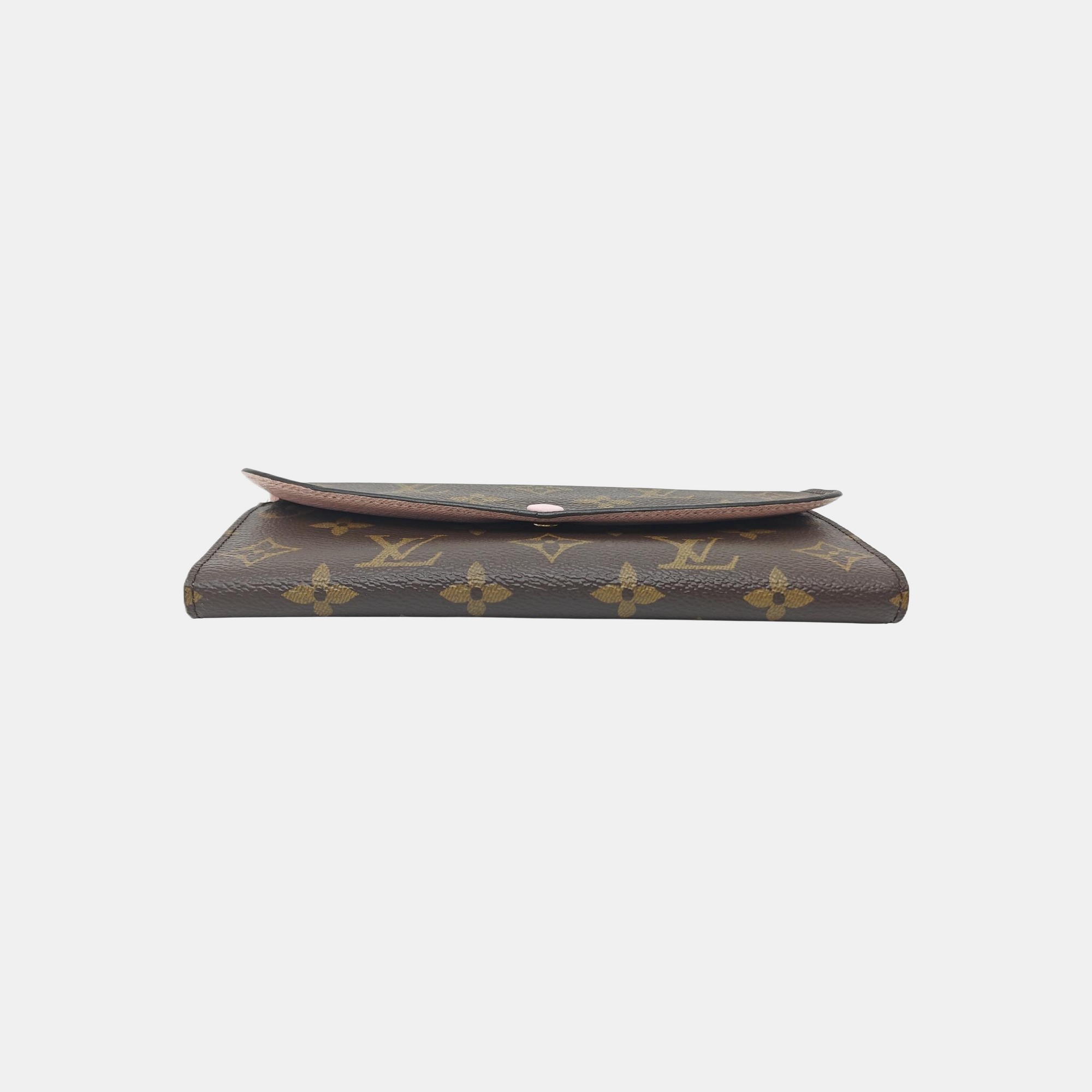 EMILIE Monogram Coated Canvas Brown Wallet