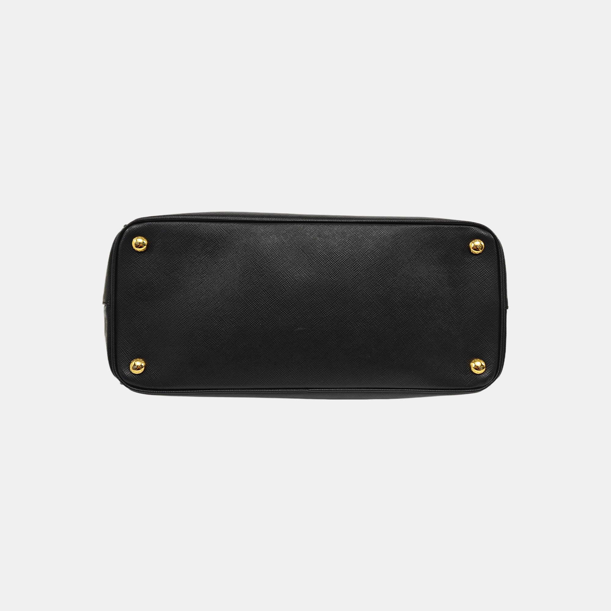 Galleria Large Saffiano Calfskin Black