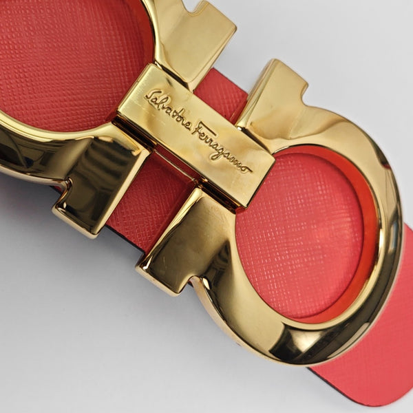 Leather Belt Red