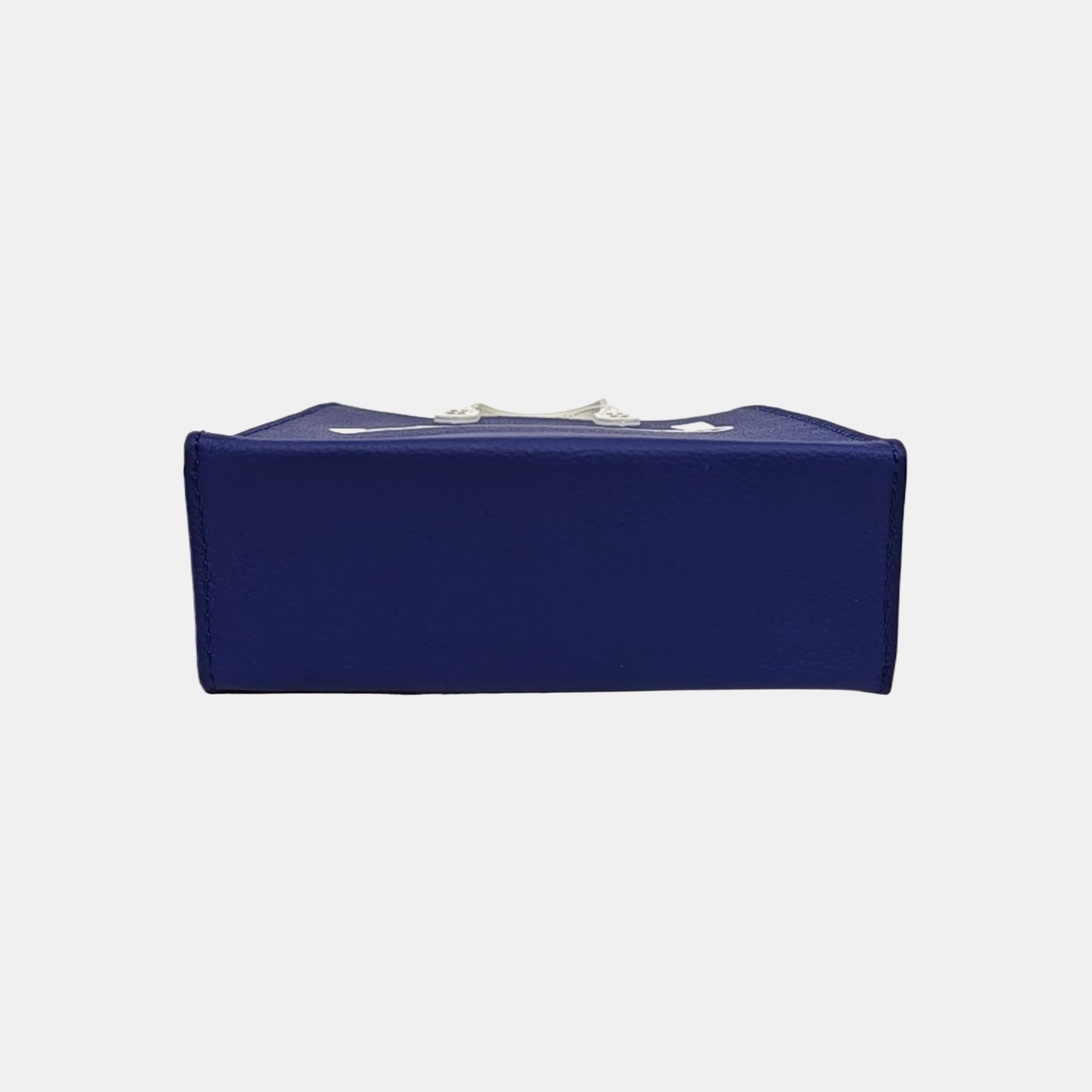 SAC PLAT Extra Small Calfskin Blue