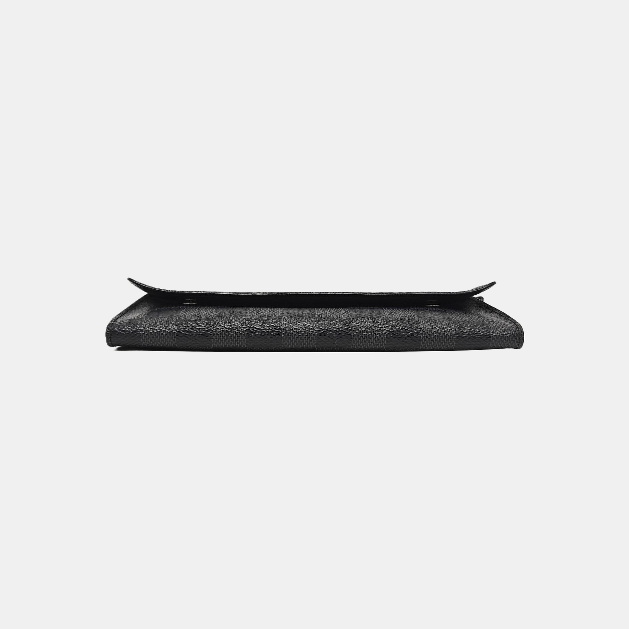 GRAPHITE LONG Damier Graphite Coated Canvas Gray Wallet