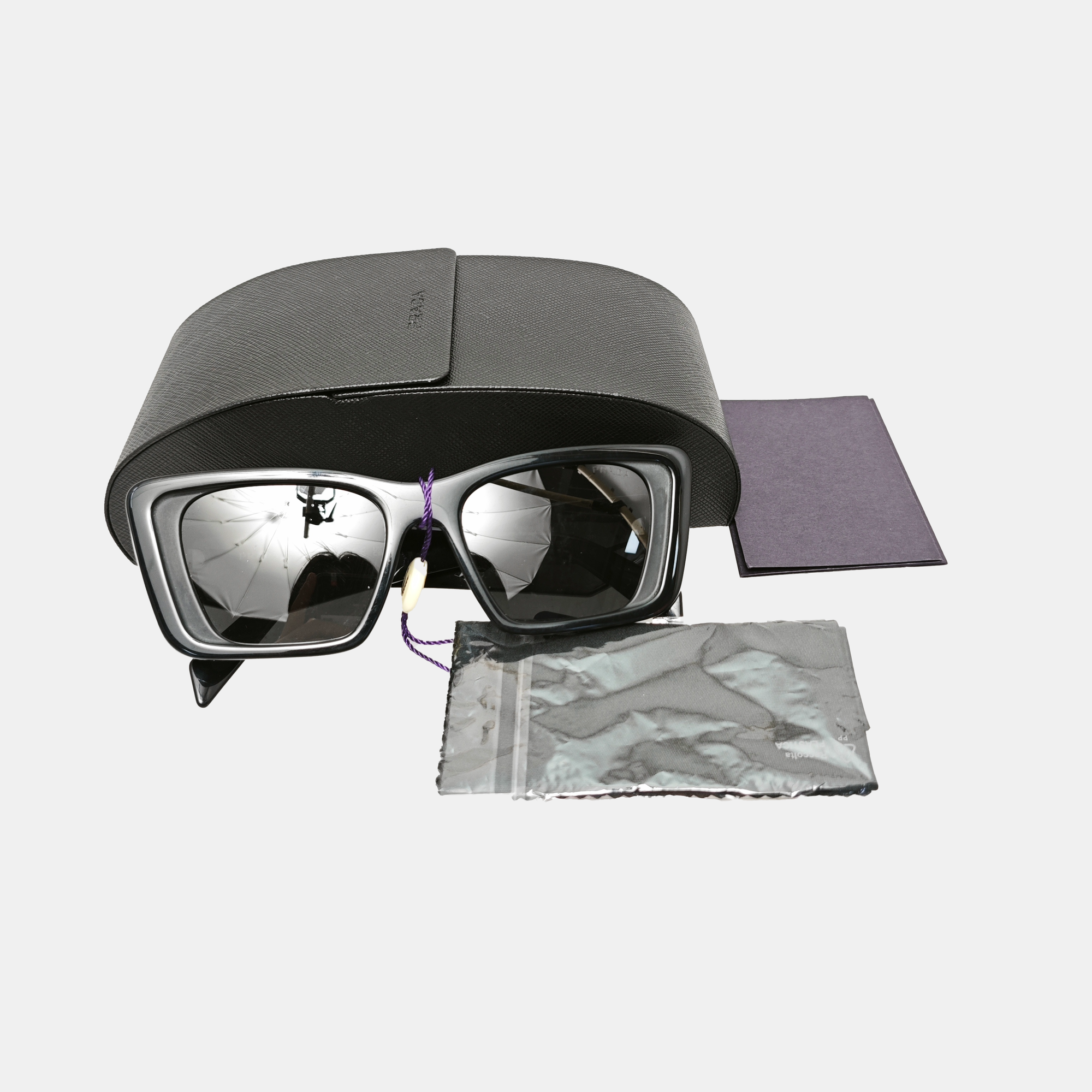 Synthetic Sunglasses Black