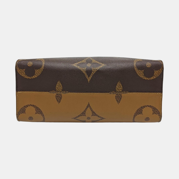 ONTHEGO MM Monogram Coated Canvas Brown
