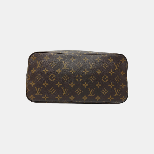 NEVERFULL MM Monogram Coated Canvas Brown
