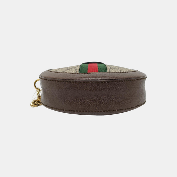 Ophidia Mini Monogram Coated Canvas Beige