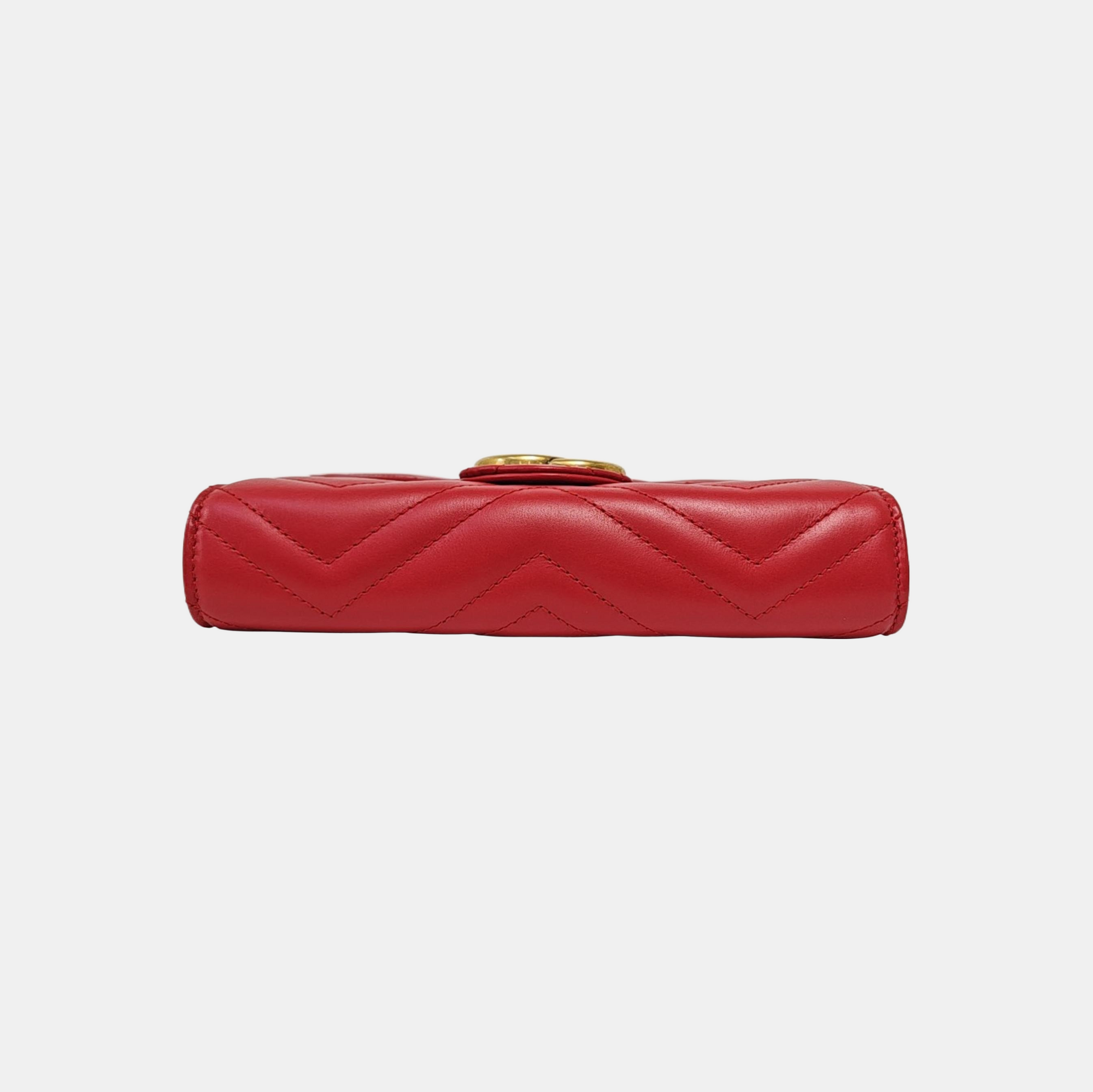 GG Marmont Mini Quilted Calfskin Red
