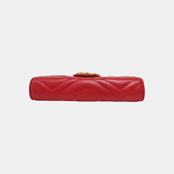 GG Marmont Mini Quilted Calfskin Red