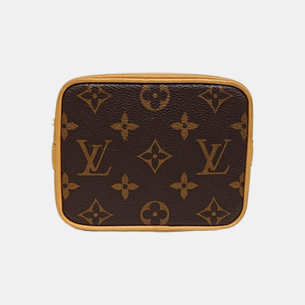 NOÉ Nano Monogram Coated Canvas Brown