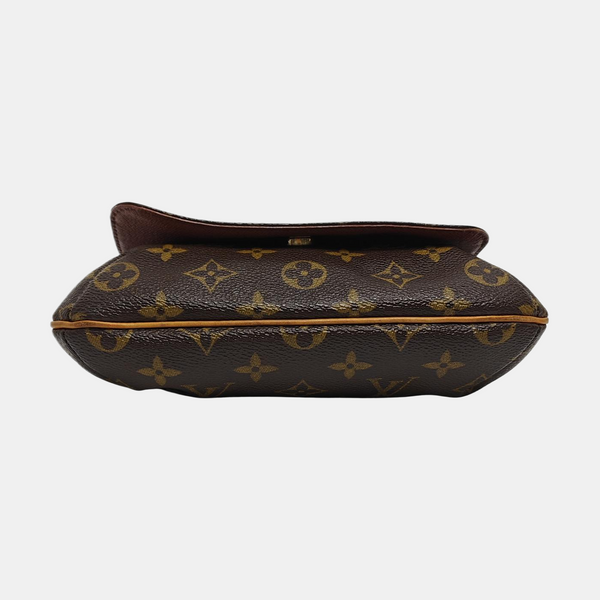 MUSETTE TANGO Monogram Coated Canvas Brown