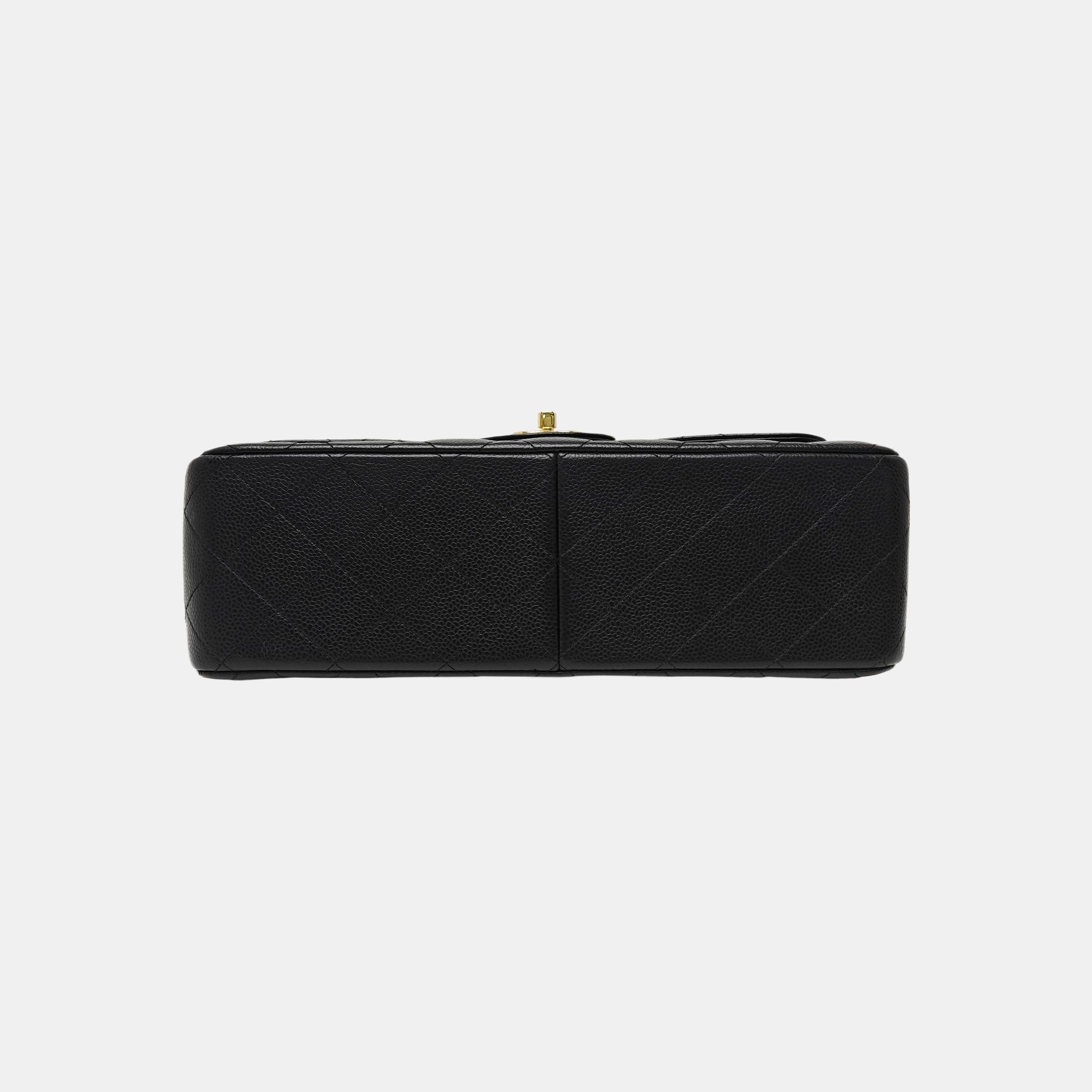 CLASSIC FLAP Jumbo Quilted Grained Calfskin Black