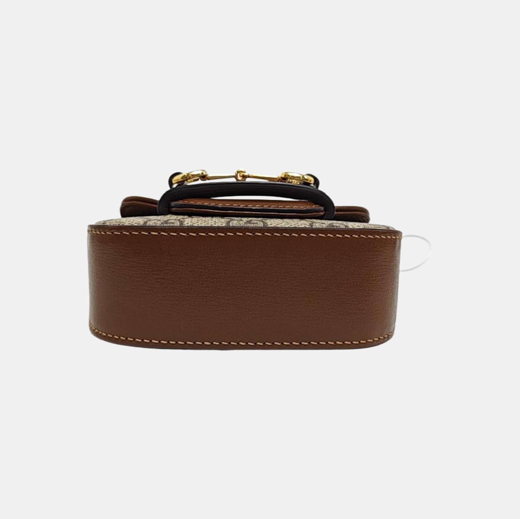 Horsebit 1955 Mini Monogram Coated Canvas Beige