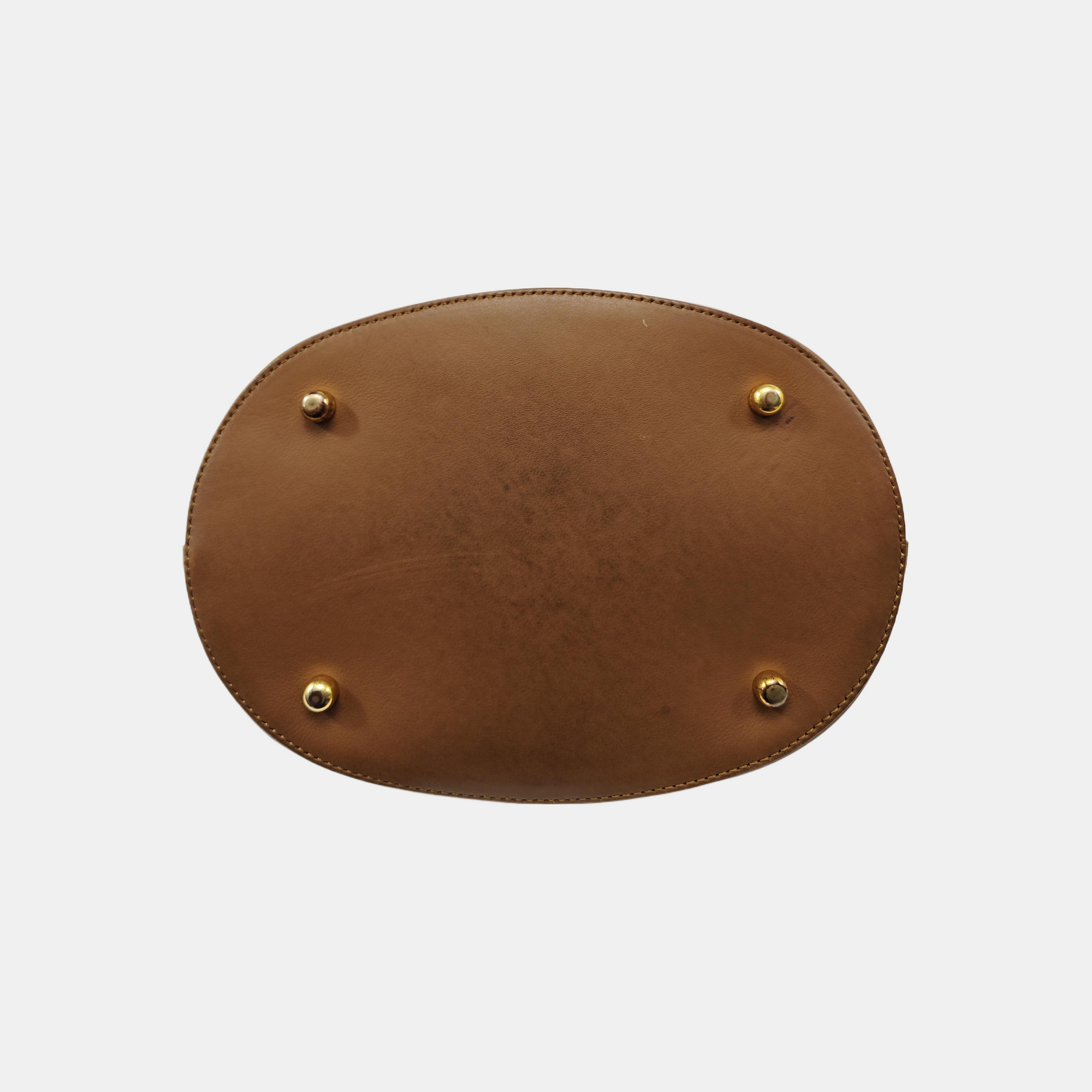 Suede Bucket Bag Brown